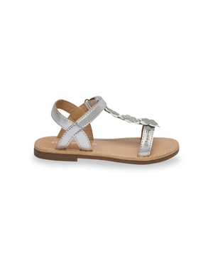 Sandales Les Tropeziennes IBISCUS Blanche Argent Enfant|FZTM-61370015